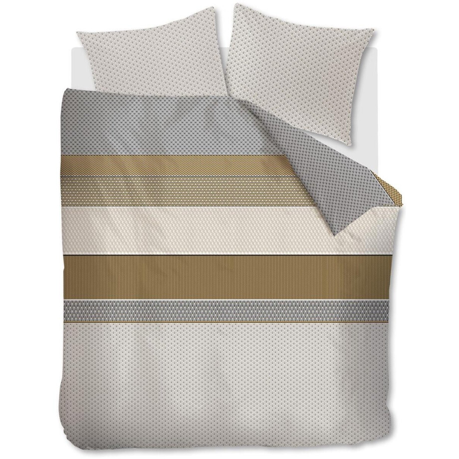 Beddinghouse Aster dekbedovertrek - Tweepersoons - 200x200/220 cm - Naturel afbeelding 1