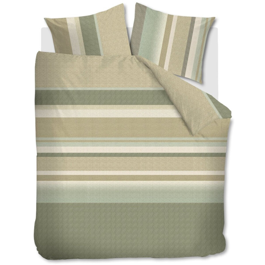 Beddinghouse Dekbedovertrek Sebastian Grey Green 2 persoons afbeelding 1