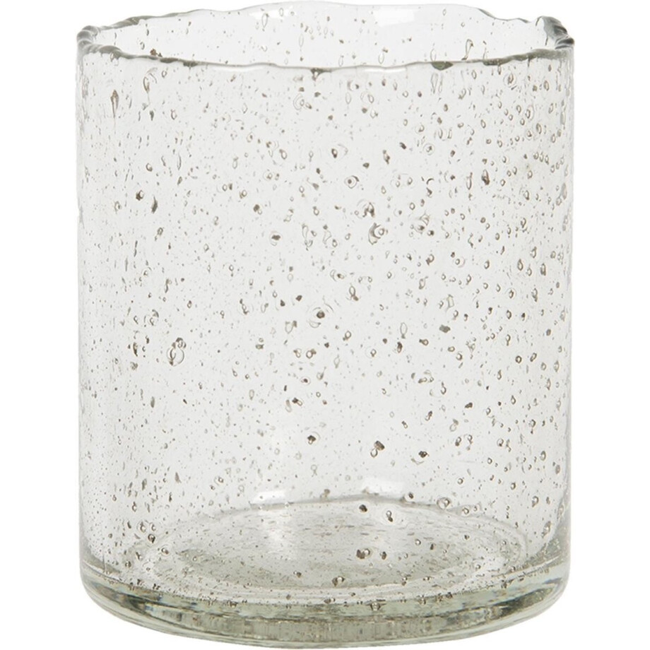 Clayre & Eef Theelichthouder Ø 8x10 cm Glas Clayre & Eef Theelichthouder Ø 8x10 cm Glas afbeelding 1