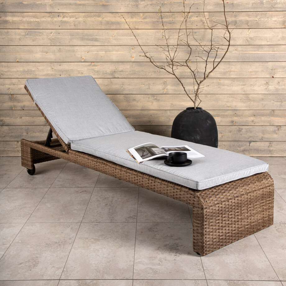 Nohr Ligbed 'Kha' Wicker, kleur Naturel Nohr Ligbed 'Kha' Wicker, kleur Naturel afbeelding 1