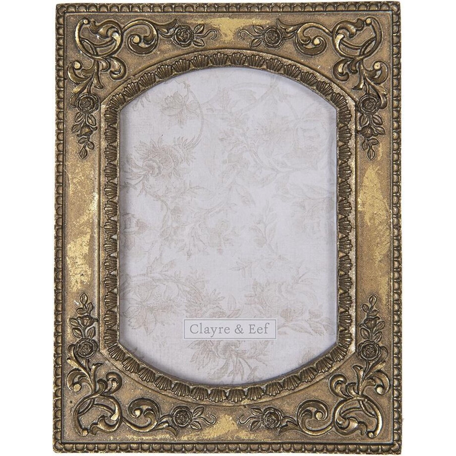 Clayre & Eef Fotolijst 10*15 cm Bruin Kunststof Rechthoek Fotokader Wissellijst Foto Frame Clayre & Eef Fotolijst 10*15 cm Bruin Kunststof Rechthoek Fotokader Wissellijst Foto Frame afbeelding 1