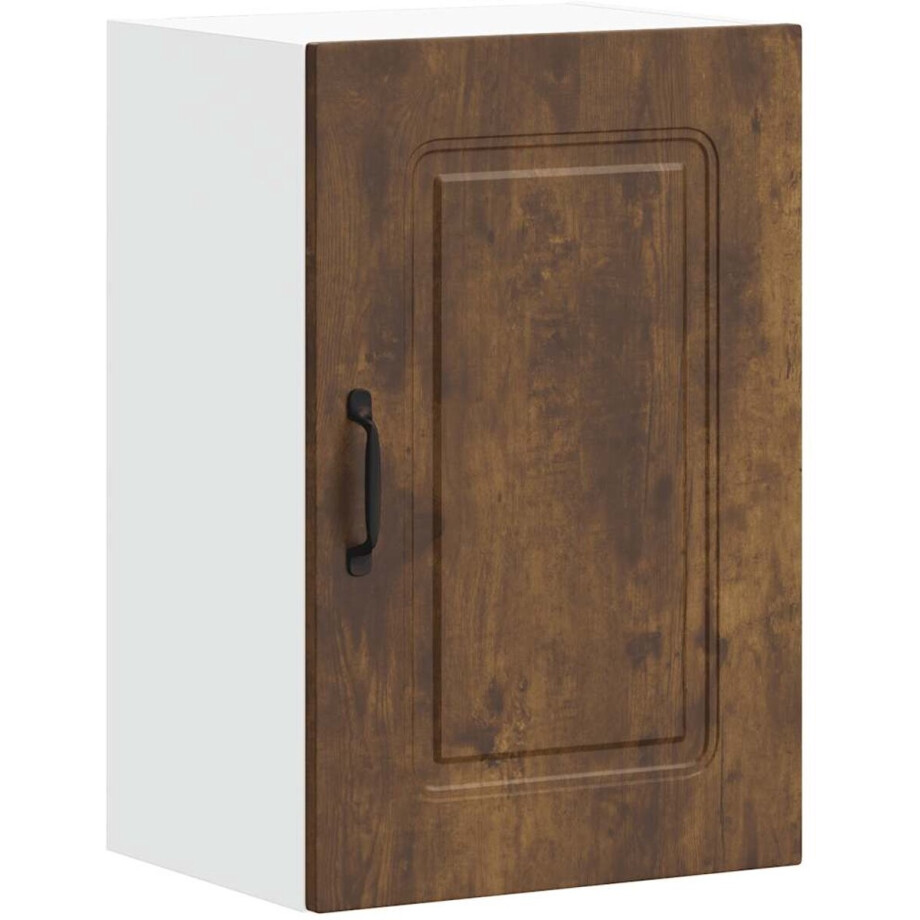 vidaXL - Keukenbovenkast - Kalmar - bewerkt - hout - gerookt - eikenkleurig vidaXL - Keukenbovenkast - Kalmar - bewerkt - hout - gerookt - eikenkleurig afbeelding 1