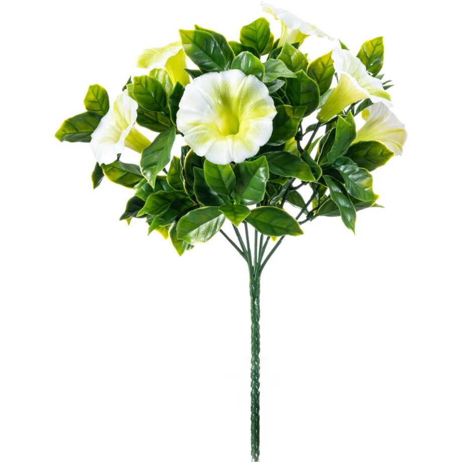 Emerald - Kunstplant Petunia UV 27cm wit - Kunstplant voor binnen Emerald - Kunstplant Petunia UV 27cm wit - Kunstplant voor binnen afbeelding 1