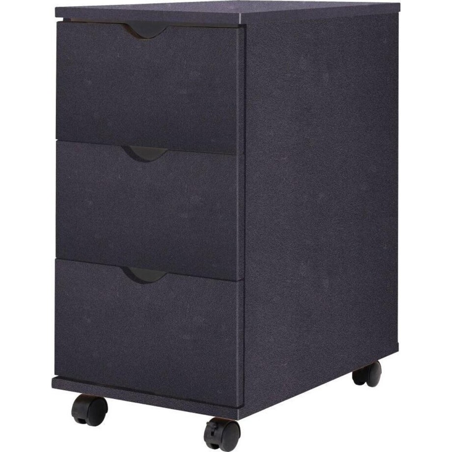 vidaXL - Ladekast - 33x45x60 - cm - zwart afbeelding 1