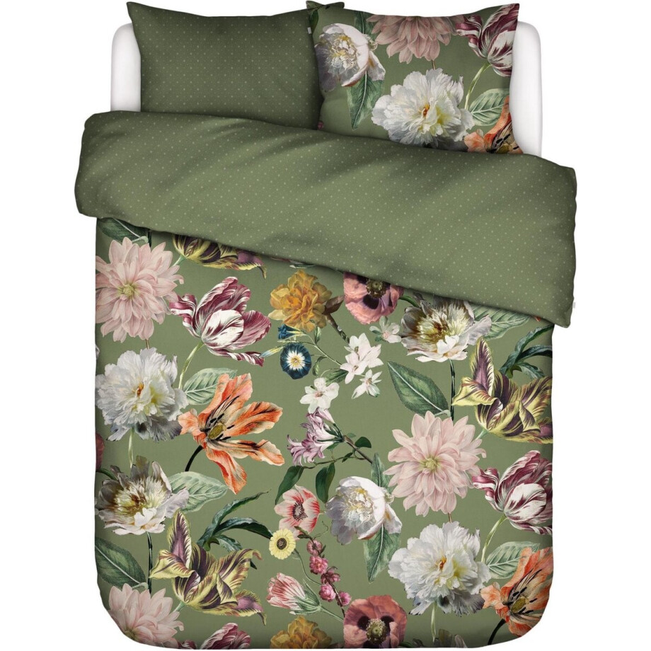 Essenza Filou Dekbedovertrek Forest green - Tweepersoons – 200x200/220 cm afbeelding 1