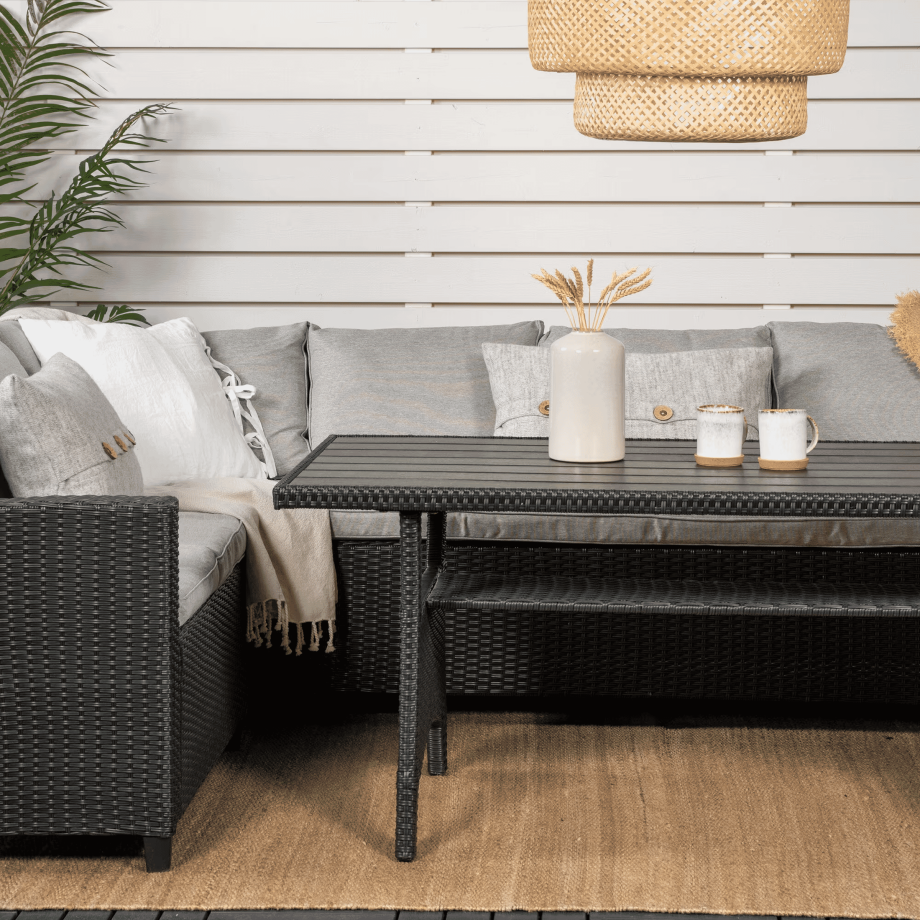 Nohr Loungeset 'Charnell' kleur Grijs/Zwart afbeelding 1