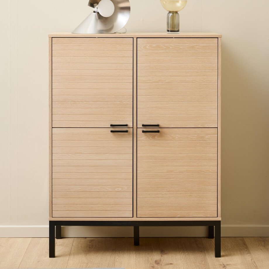 Bendt Opbergkast 'Tisa' Eiken, 120 x 91cm afbeelding 1