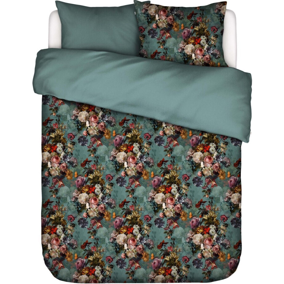 ESSENZA Karli Dekbedovertrek reef green - Lits-Jumeaux - 240x200/220 cm afbeelding 1