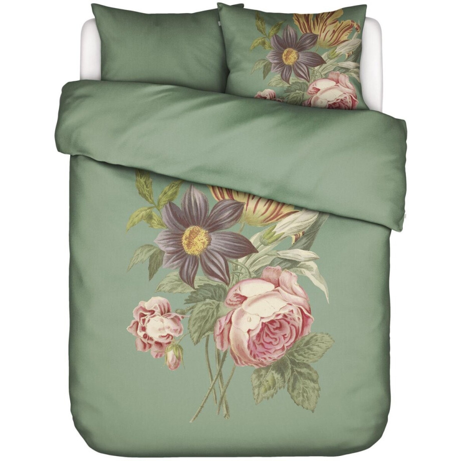 Essenza Madia Dekbedovertrek Basil green - Lits-Jumeaux XL – 260x200/220 cm afbeelding 1