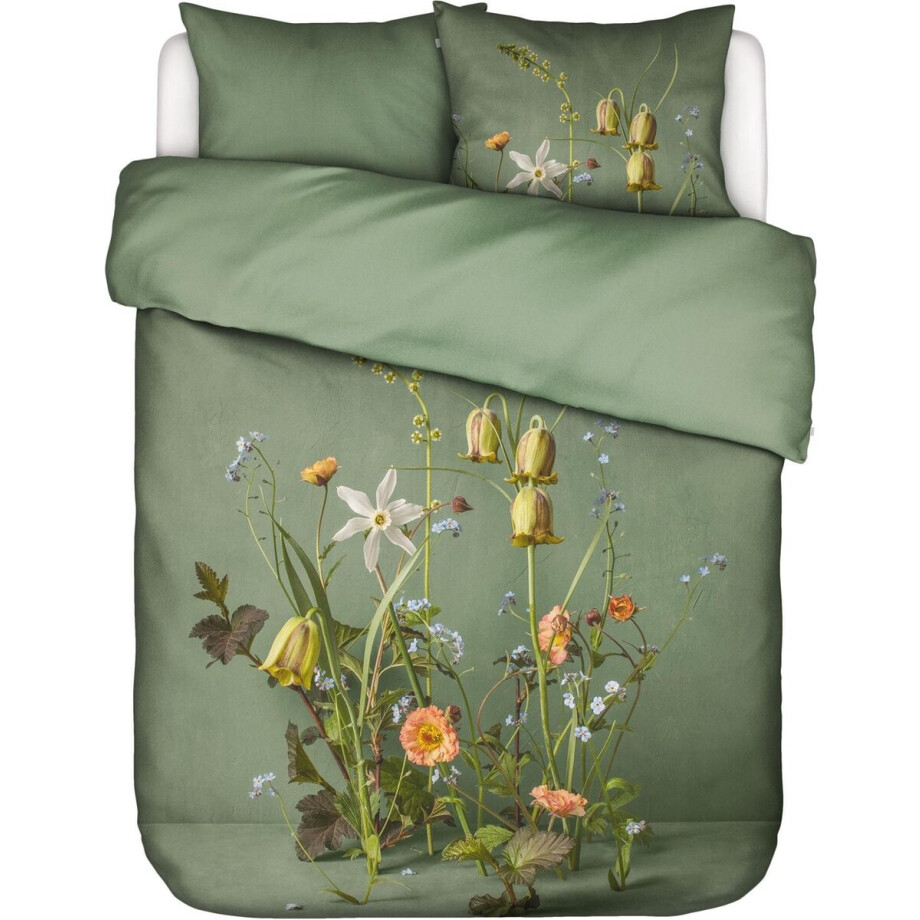 Essenza Ficaria Dekbedovertrek Greenish - Tweepersoons – 200x200/220 cm afbeelding 1