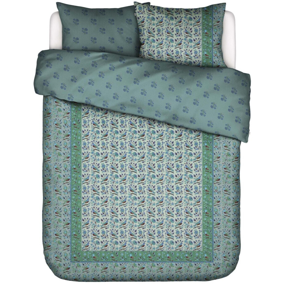 Essenza Valeria Dekbedovertrek Subtle green - Lits-Jumeaux XL – 260x200/220 cm afbeelding 1