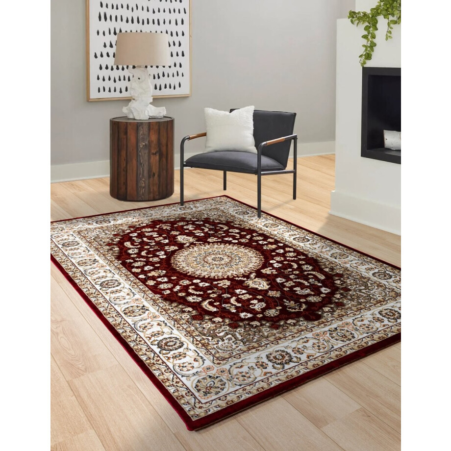 Flycarpets Klassiek Rood Vloerkleed Alcon - Oosters motief - Perzisch Tapijt - Woonkamer - 280x380 cm afbeelding 1