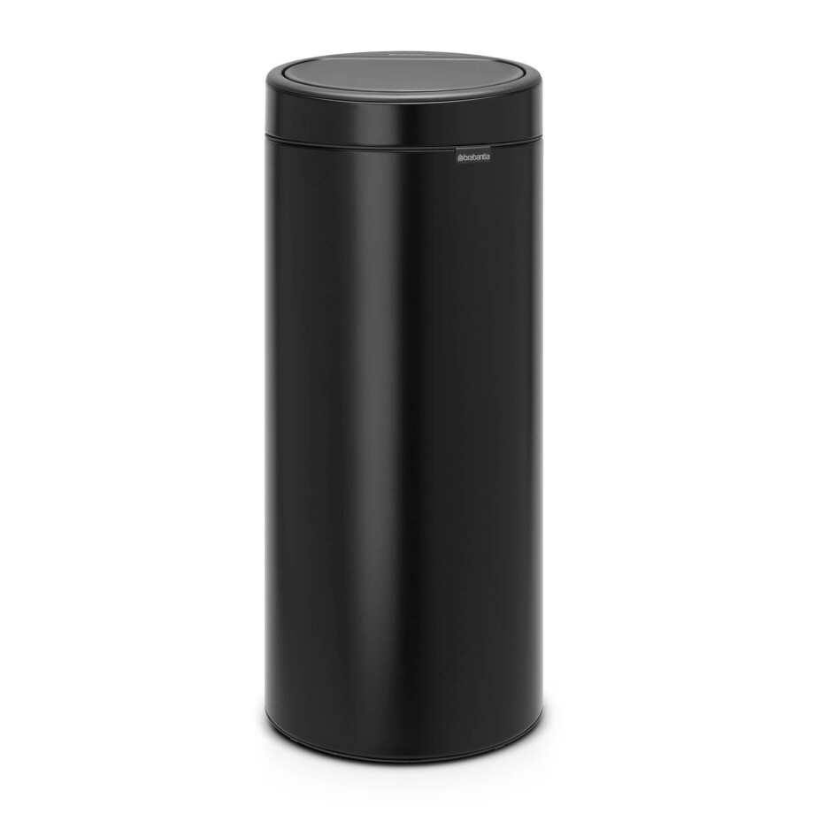 Brabantia Touch Bin Prullenbak - 30 l - Matt Black Brabantia Touch Bin Prullenbak - 30 l - Matt Black afbeelding
