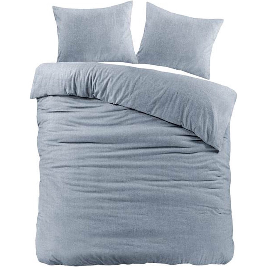 Papillon Brienz Dekbedovertrek - Tweepersoons - 200x200/220 cm - Blauw Papillon Brienz Dekbedovertrek - Tweepersoons - 200x200/220 cm - Blauw afbeelding 1