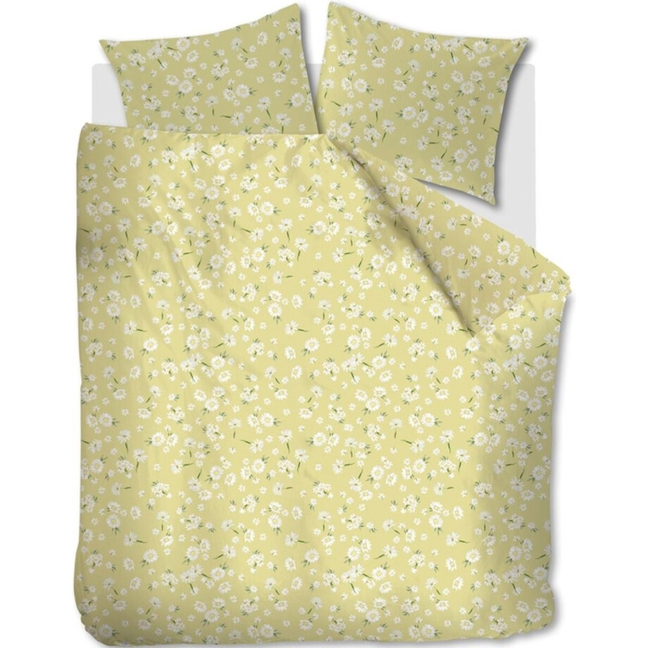 Ariadne at Home Daisies dekbedovertrek - Lits-Jumeaux - 240x200/220 - Licht geel Ariadne at Home Daisies dekbedovertrek - Lits-Jumeaux - 240x200/220 - Licht geel afbeelding 1