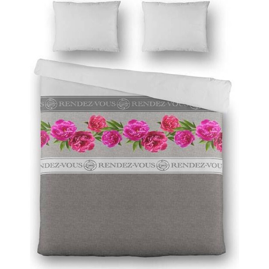 Dekbedovertrek Bogense - 2-persoons (200 x 220 cm) - Katoen - Grijs | Meerkleurig | Multi | Multicolor | Roze - Byrklund Dekbedovertrek Bogense - 2-persoons (200 x 220 cm) - Katoen - Grijs | Meerkleurig | Multi | Multicolor | Roze - Byrklund afbeelding 1