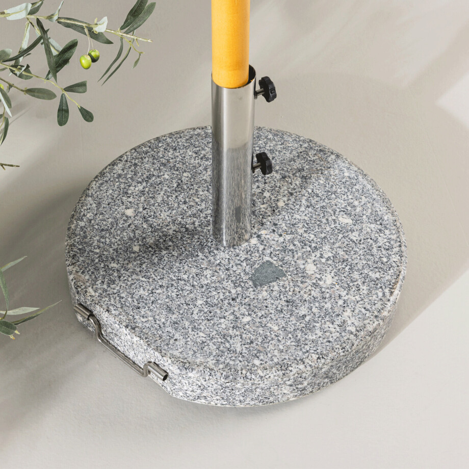 Nohr Ronde Parasolvoet 'Kadi' Graniet 40KG, kleur Grijs afbeelding 1