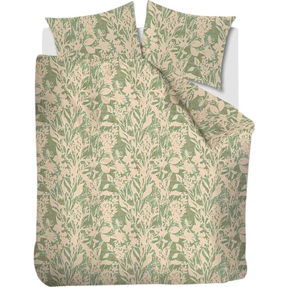 Ariadne at Home Botanical dekbedovertrek - Eenpersoons - 140x200/220 - Groen afbeelding 1