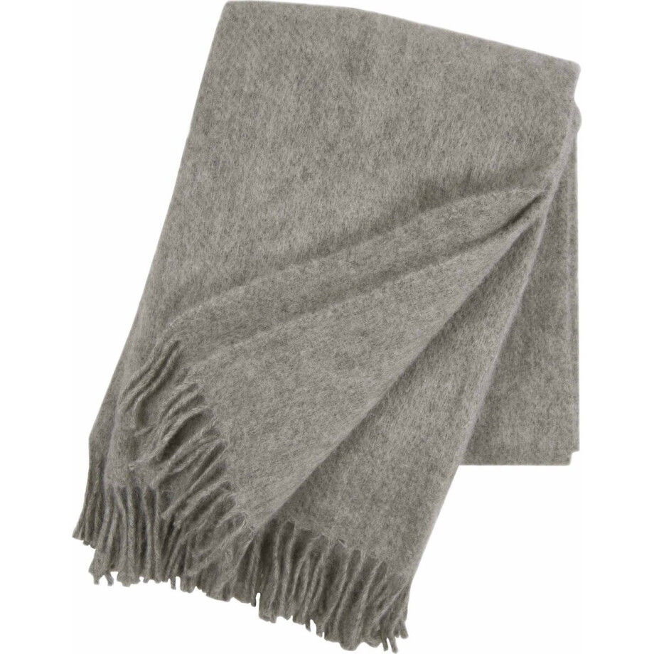 Klippan - plaid- Deken- Gotland - grey - 100% wol- eco - grijs - eco wool afbeelding 1