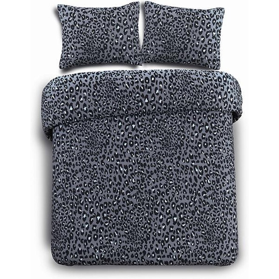Day Dream Panter dekbedoverterk - tweepersoons - 200x200/220 - Grijs afbeelding 1