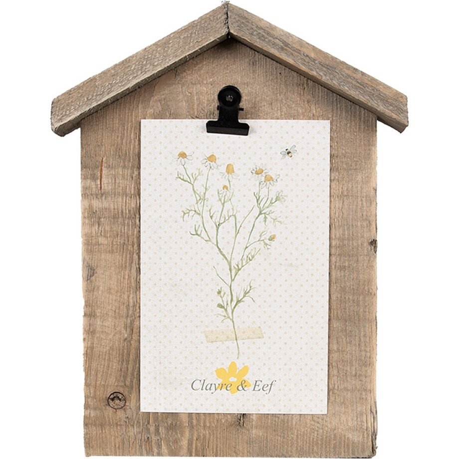 Clayre & Eef Fotolijst 17x3x21 cm Bruin Hout Clayre & Eef Fotolijst 17x3x21 cm Bruin Hout afbeelding 1