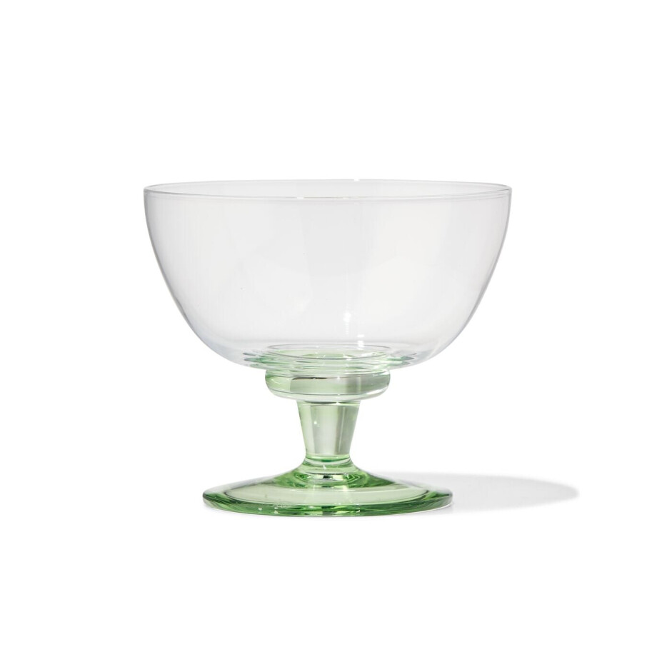 HEMA HEMA Ijscoupeglas 200ml Groen (groen) HEMA HEMA Ijscoupeglas 200ml Groen (groen) afbeelding 1