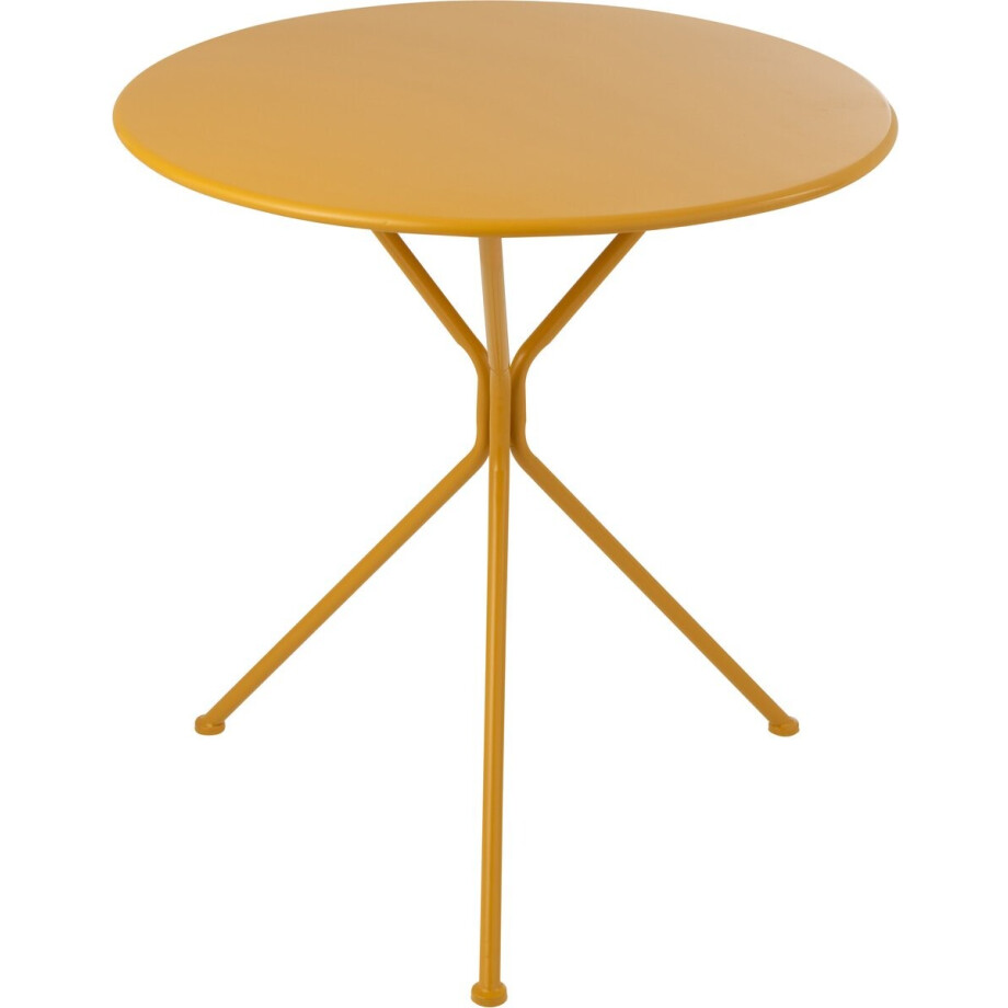 J-Line tafel Tripod Rond - metaal - okergeel - large afbeelding 1