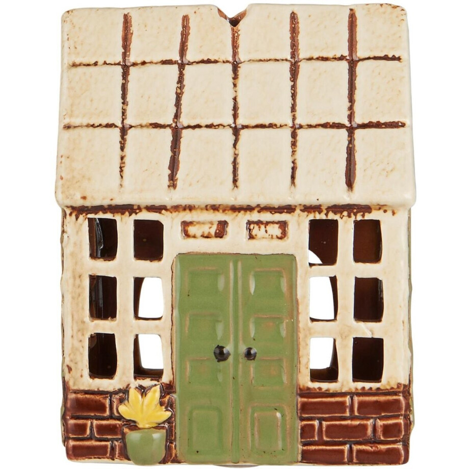 Ib Laursen - Keramieken Huisje - Orangerie - Beige - Waxinelichthouder afbeelding 1