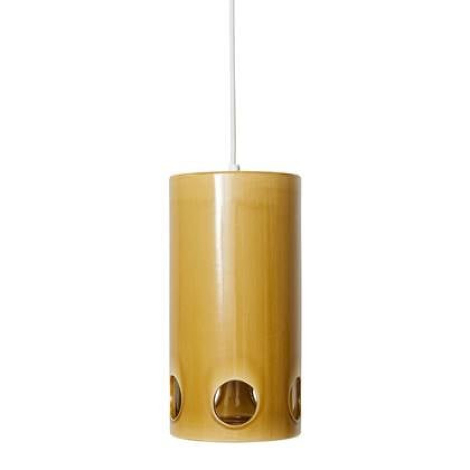 HKliving Ceramic Hanglamp - Mustard afbeelding 1