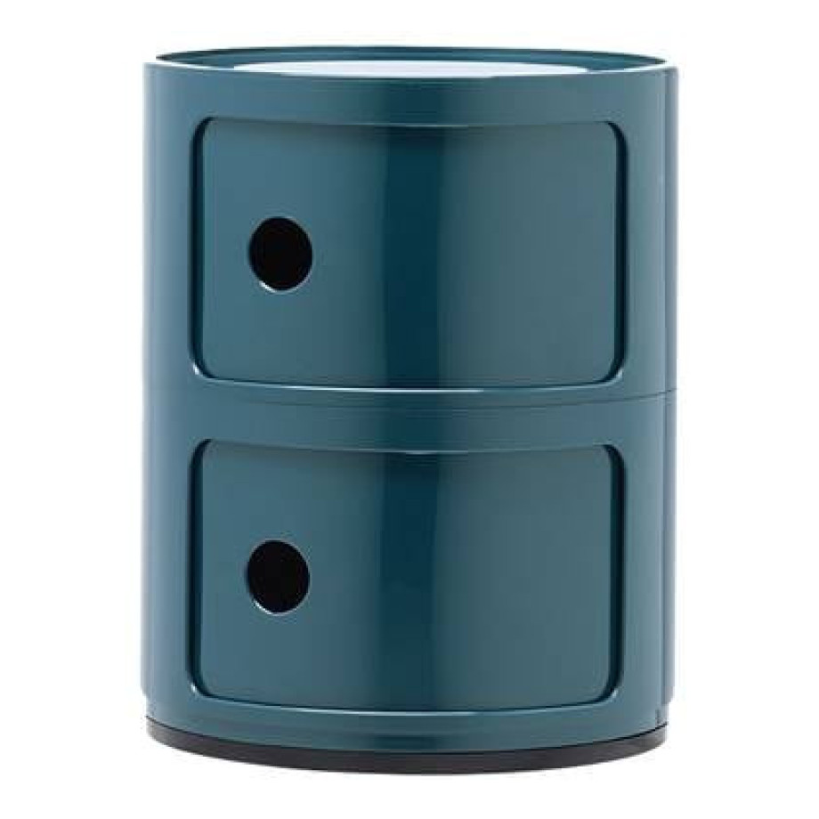 Kartell Componibili Kast - 2 Modules - Blauw afbeelding 1