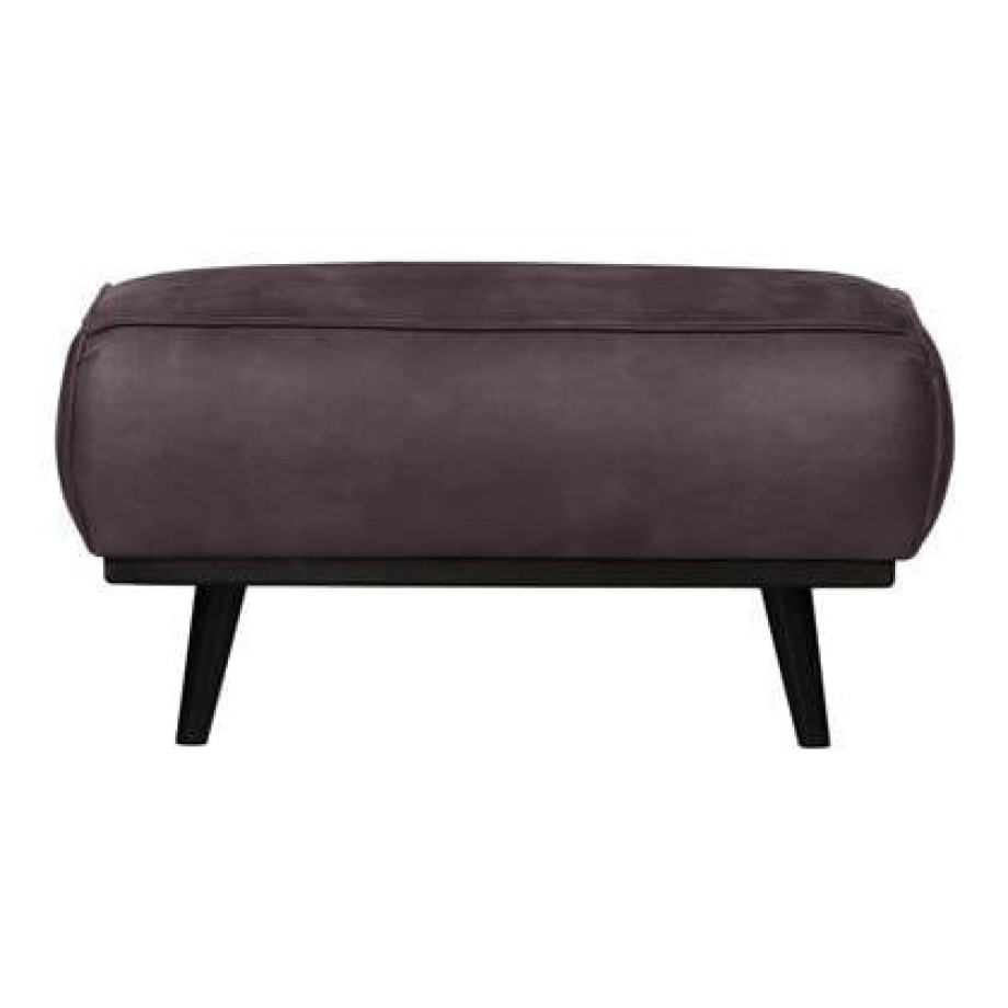 BePureHome Statement Hocker - Eco-leder - Donkergrijs afbeelding 1