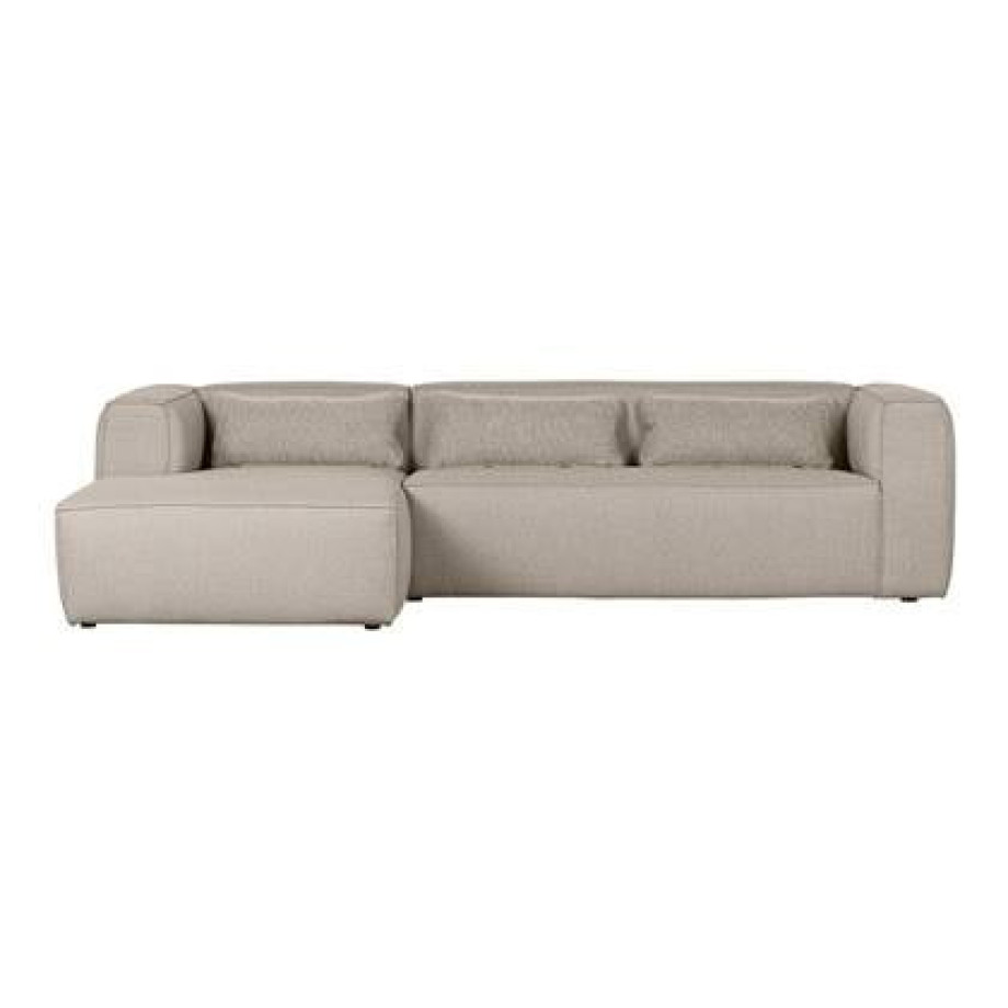 Woood Exclusive Bean Chaise Longue Links - Polyester - Beige afbeelding 1