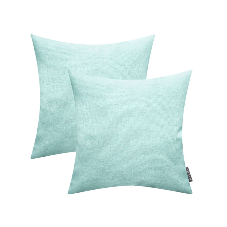 MAGMA Kussenhoes (50 x 50 cm, Mint) afbeelding 1