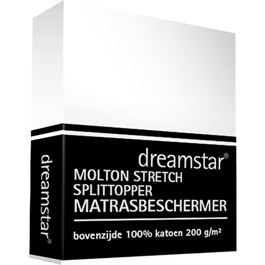 Dreamstar Hoeslaken Splittopper Molton Stretch de Luxe 280 gr 120x200 t/m 140x220 afbeelding 1