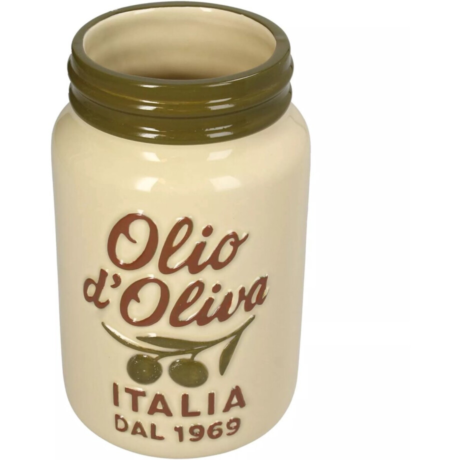 Vaas Olio D'Oliva Dolomite H18cm Vaas Olio D'Oliva Dolomite H18cm afbeelding 1
