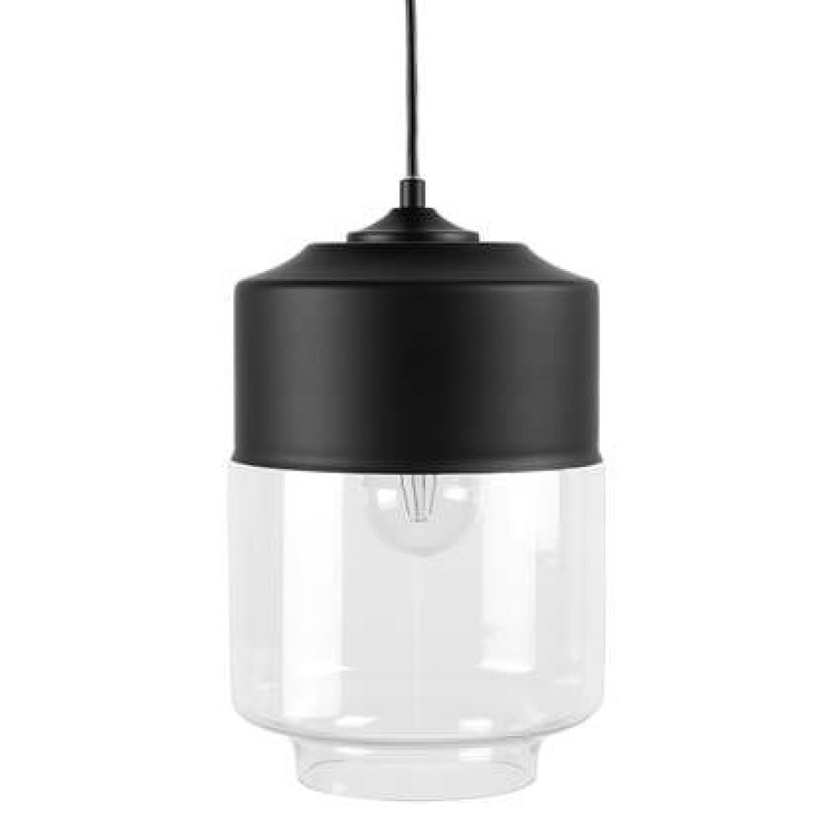 Beliani - JURUA - Hanglamp - Zwart - Glas afbeelding 1