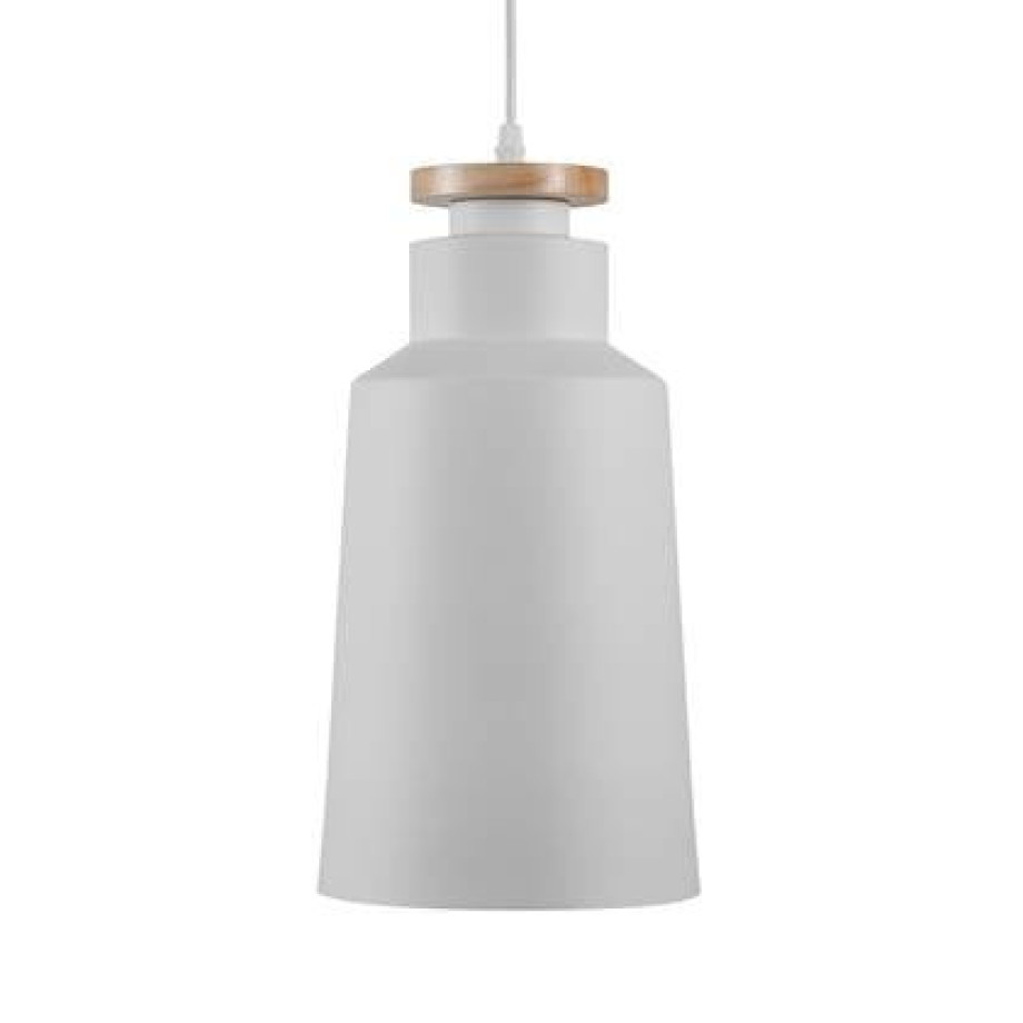 Beliani - NEVA - Hanglamp - Wit - Aluminium afbeelding 1