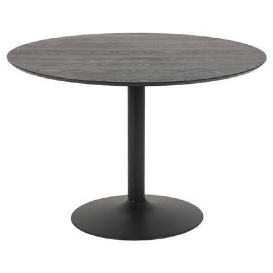 by fonQ basic Anderson Eettafel - Ã 110 cm - Zwart afbeelding 1