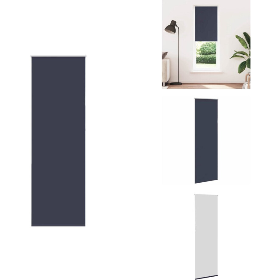 vidaXL Rolgordijn - Rolgordijnen - Dag- En Nachtgordijn - Verduisterend Rolgordijn - Rolgordijn verduisterend 65x210cm stofbreedte 60,7 cm polyester afbeelding 1