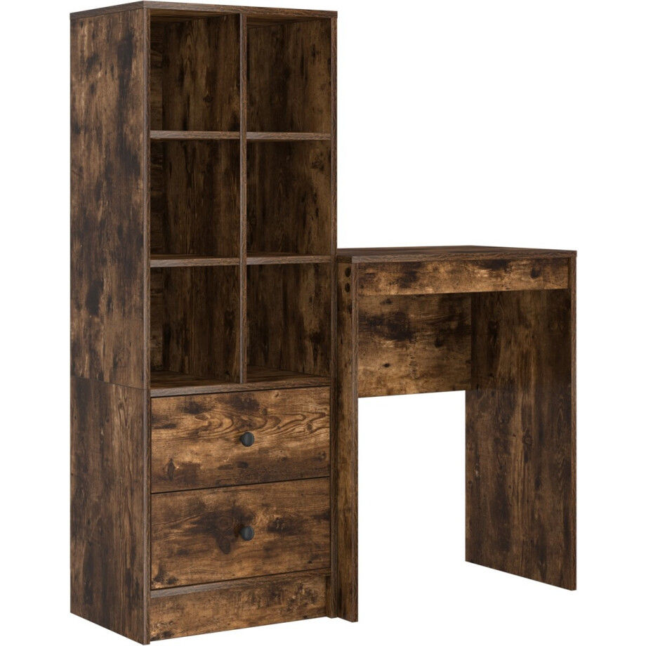 vidaXL - Bureau - Rook - Eiken - 105,5 - x - 34 - x - 127 - cm - 2 - st vidaXL - Bureau - Rook - Eiken - 105,5 - x - 34 - x - 127 - cm - 2 - st afbeelding 1