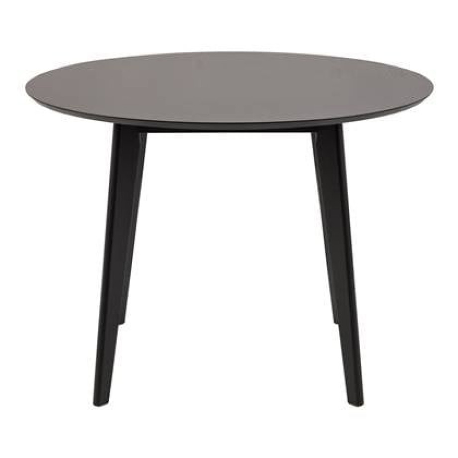 by fonQ basic Crow Eettafel - Ã 105 cm - Zwart afbeelding 1