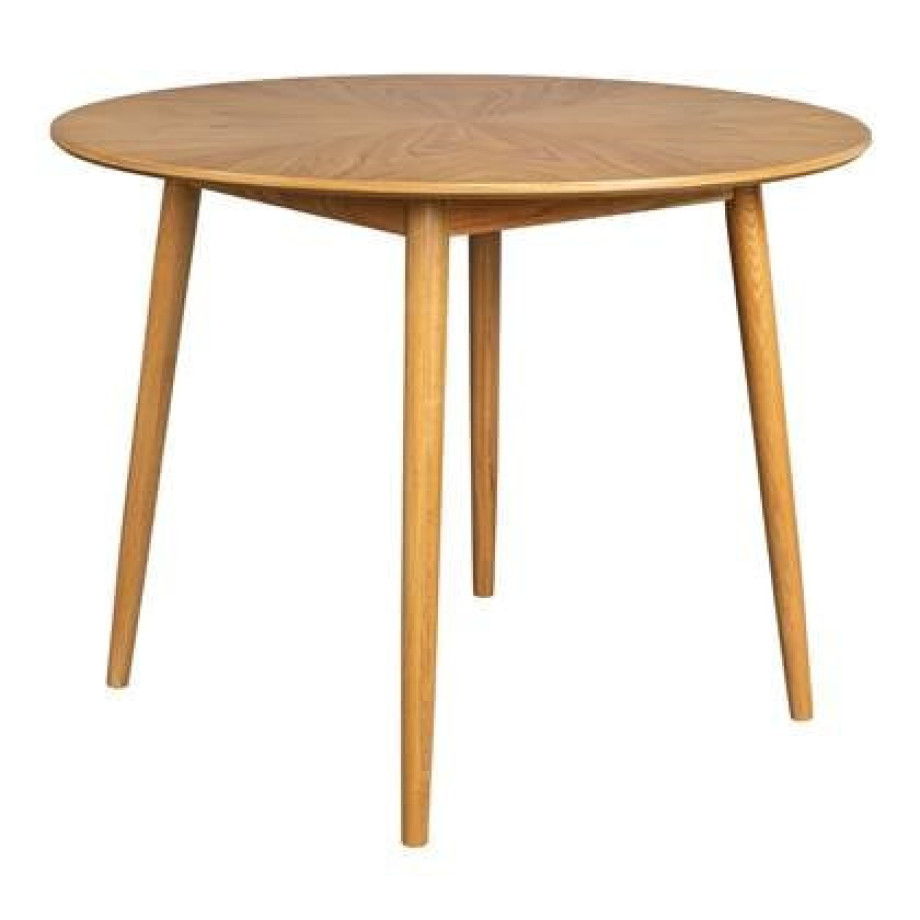 by fonQ basic Finn Eettafel - Ã 100 cm - Eiken afbeelding 1