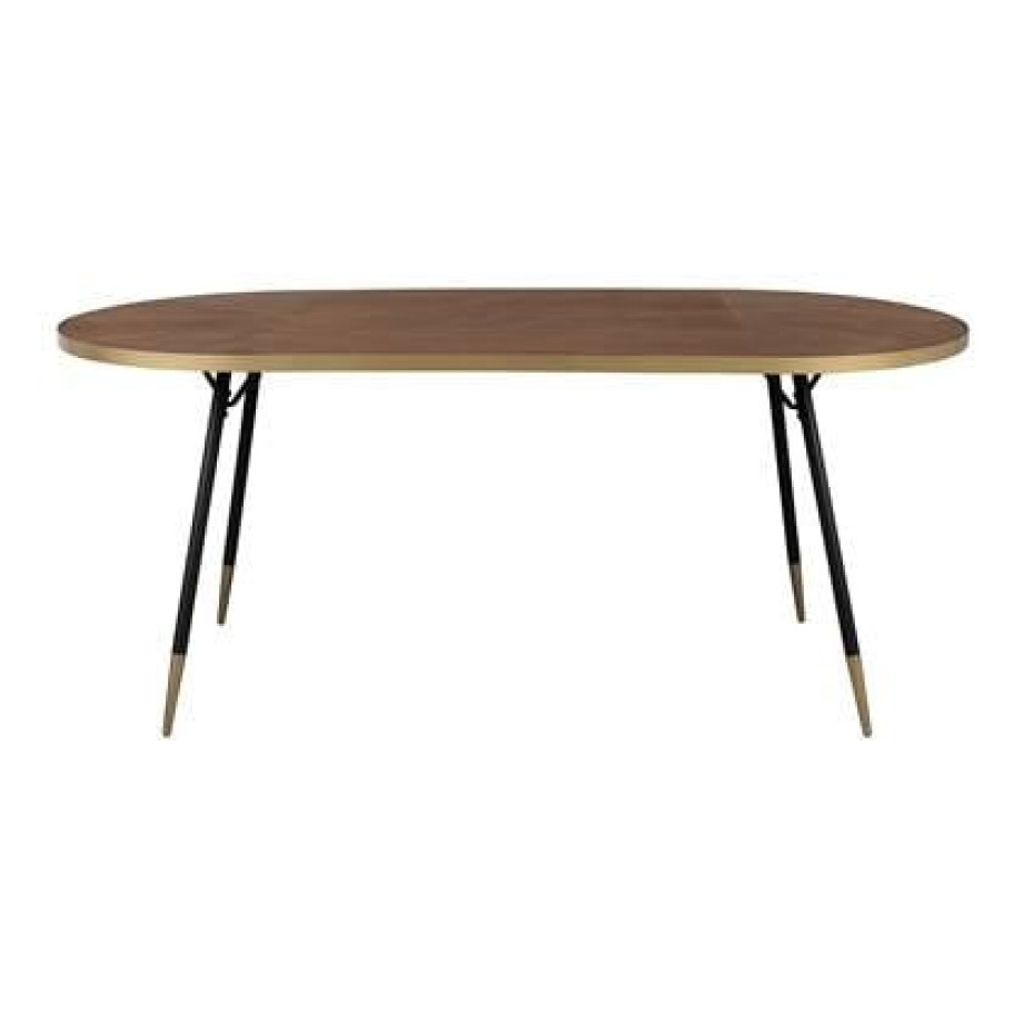 MOOS Hendrix Eettafel - 180 x 90 cm - Bruin afbeelding 1