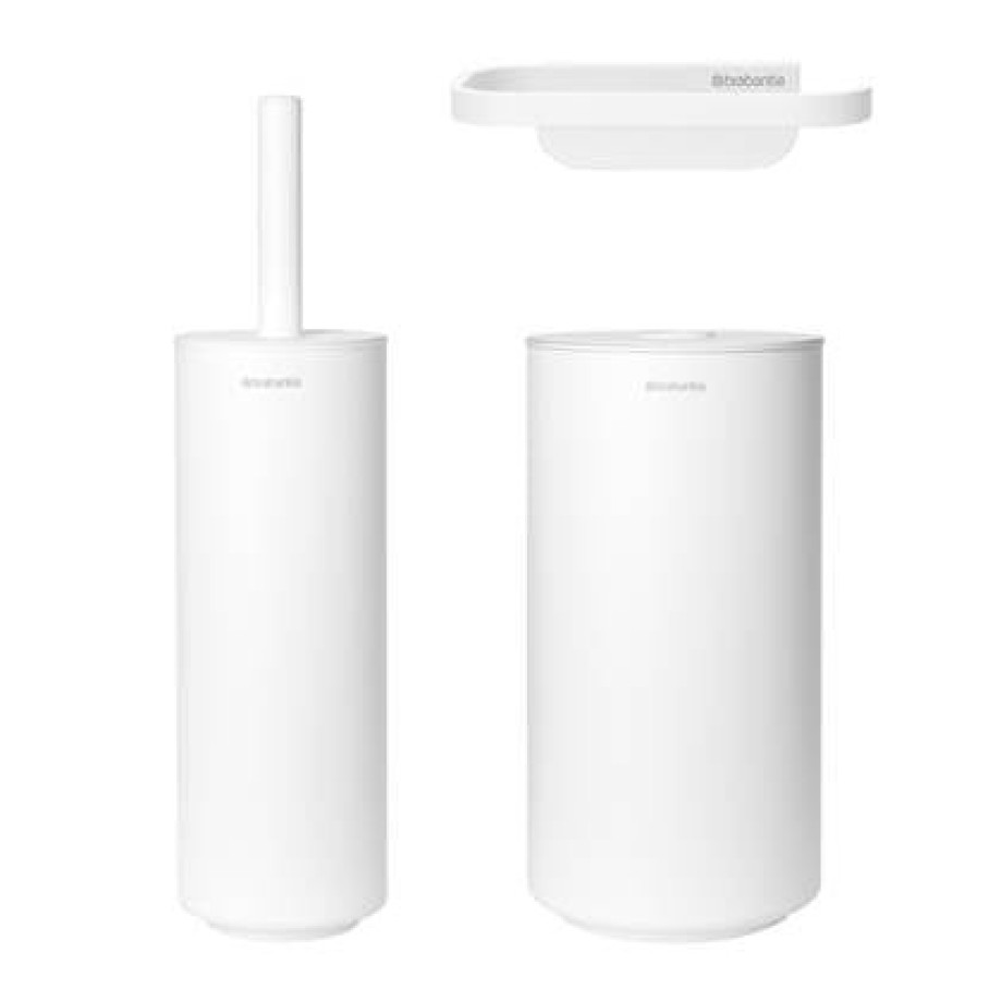 Brabantia MindSet Toiletaccessoires - Set van 3 - Wit afbeelding 1