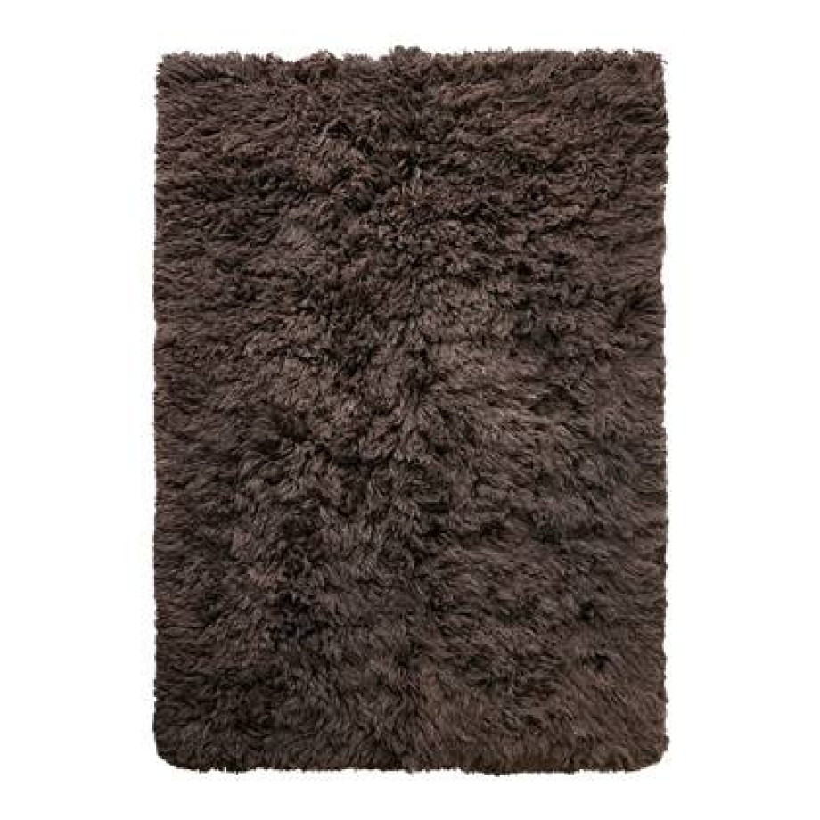 HKliving Fluffy Vloerkleed 200 x 300 cm - Espresso afbeelding 1