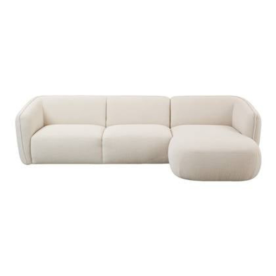 by fonQ Soft Chaise Longue Rechts - CrÃ¨me afbeelding 1