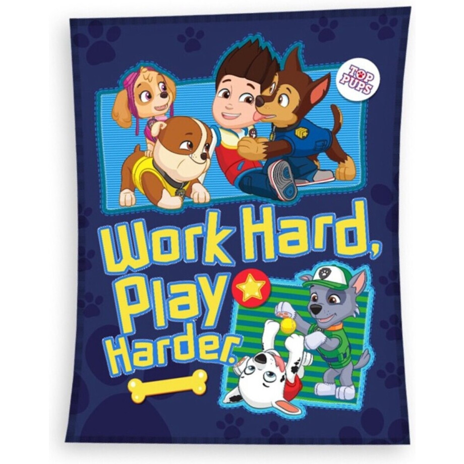 PAW Patrol fleeceplaid Top Pups - 100 x 140 cm - Polyester PAW Patrol fleeceplaid Top Pups - 100 x 140 cm - Polyester afbeelding 1