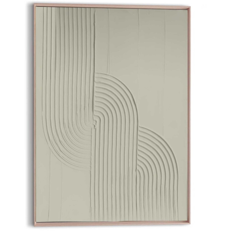 Schilderij 3D Art Organische Flow - Groen - 70 x 50 - Hout - REINDERS Schilderij 3D Art Organische Flow - Groen - 70 x 50 - Hout - REINDERS afbeelding 1