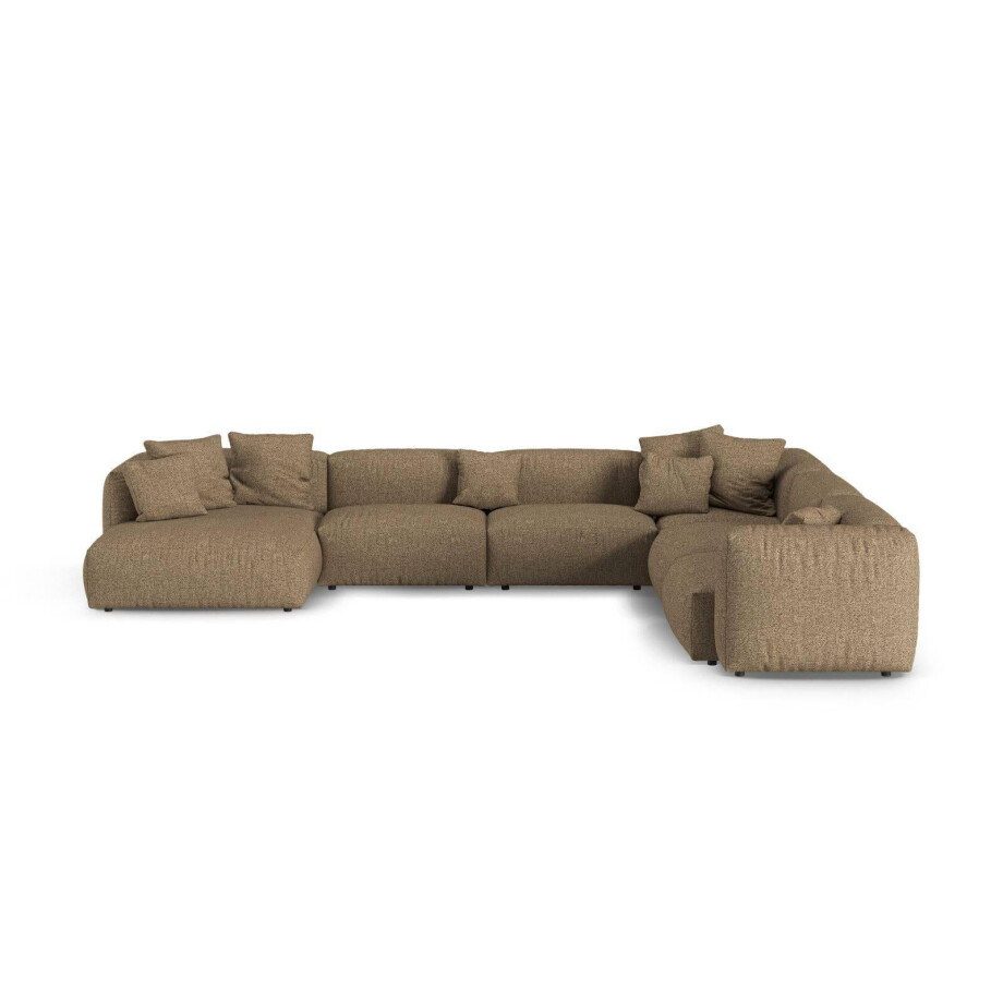 Modulaire hoekbank Martina rechts bouclé | Micadoni Home Modulaire hoekbank Martina rechts bouclé | Micadoni Home afbeelding 1