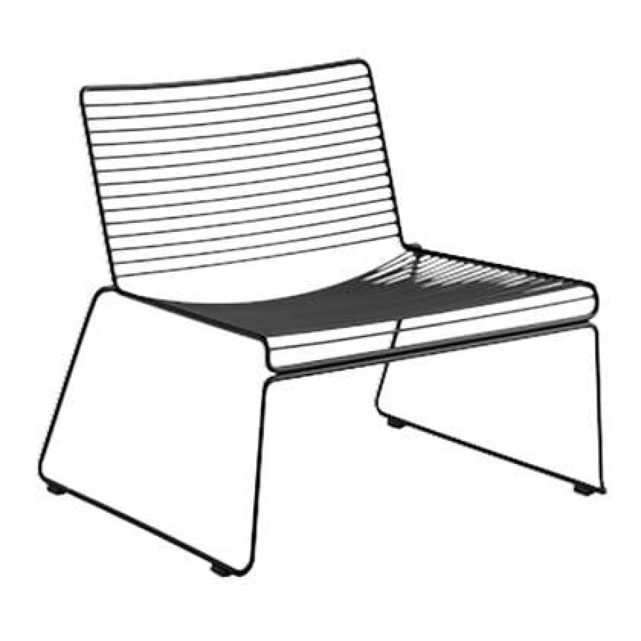 HAY Hee Lounge Chair - Zwart afbeelding 1